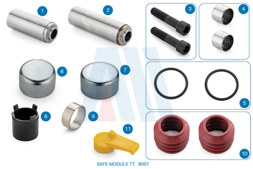 Caliper Guides & Seals Repair Kit