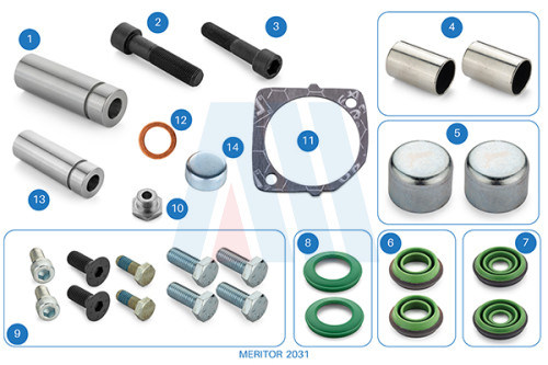 Kaliper Mil & Keçe Tamir Takımı